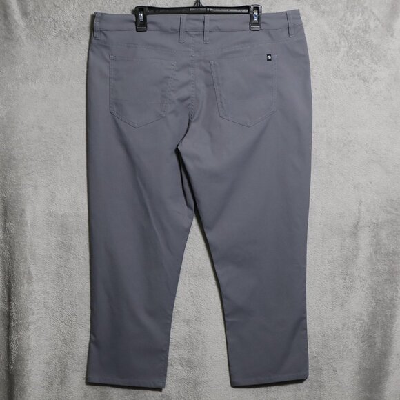 Travis Mathew Pants Mens 38 Gray 5 Pocket Golf Performance Casual Polyester - Picture 5 of 13